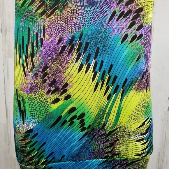 R. Mark's bright colorful mini dress size small - Picture 3 of 10